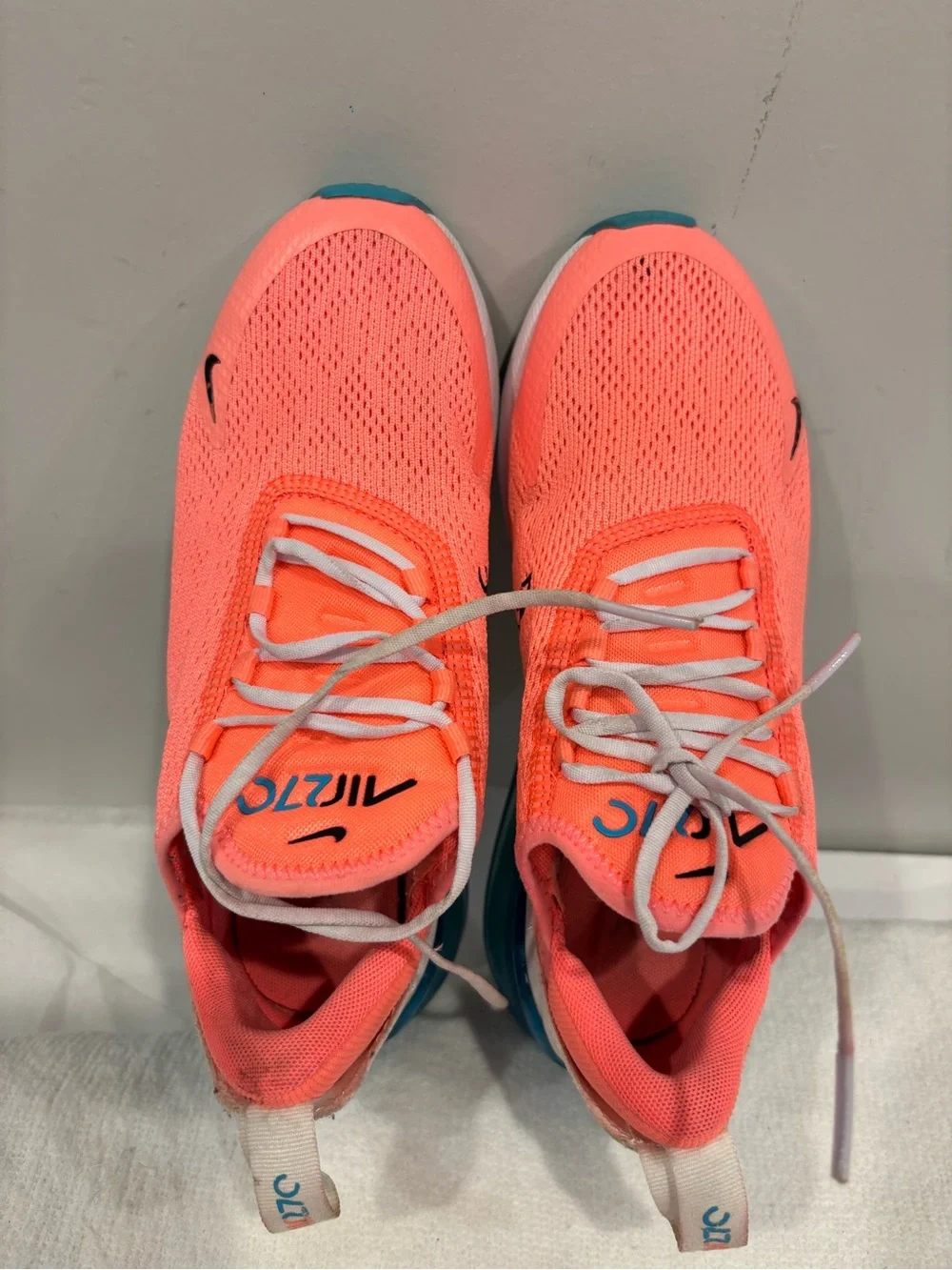Nike Kids' Air Max 270 Pink/Coral Athletic Shoes